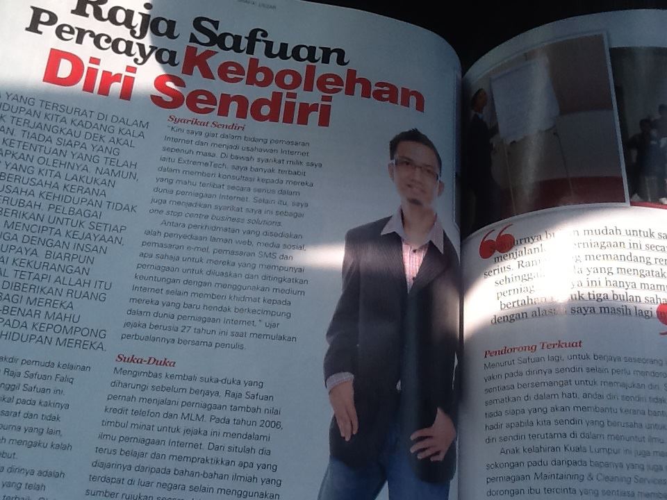 Raja Safuan liputan majalah